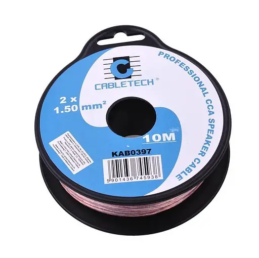 Кабель акустичний 2x1,5 мм Cabletech KAB-0397 CCA 10 м