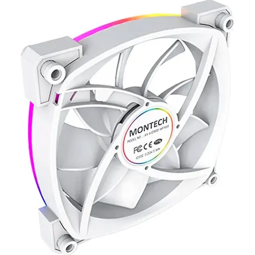 Вентилятор MONTECH 120MM AX120 PWM WHITE (AX120 PWM WHITE) - фото 3