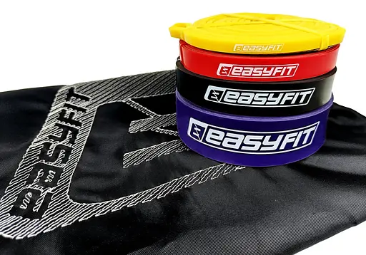 Резиновые петли EasyFit: набор 1-45 кг 4 шт. (EF-1454s) - фото 3