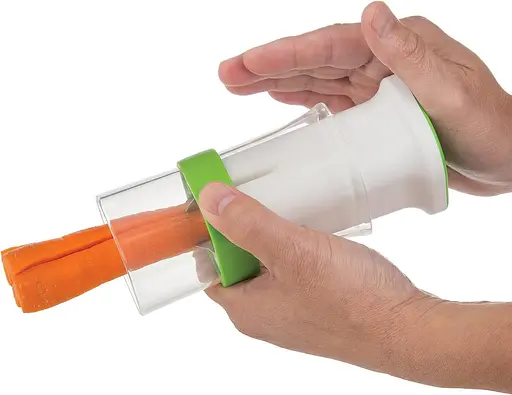 Ручная овощерезка измельчитель для нарезки овощей и фруктов на четвертинки (4 части) The Quarter Cutter, Kitchen Master Салатовый 85689 - фото 5