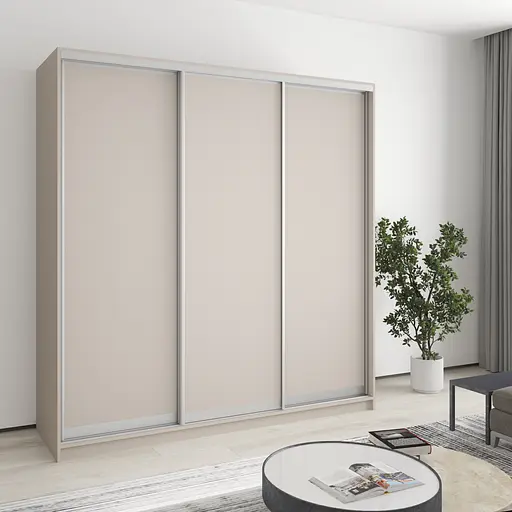 Шкаф-купе трехдверный MebelStar Комбо AL 3ДСП 200x60x240 см Кашемир (MBS-1739)