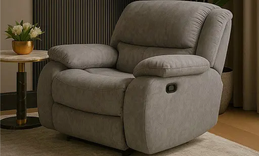 Крісло Ремо з електричним реклайнером сірий - фото 8