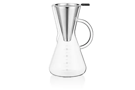 Кемекс для заварювання кави з фільтром Ardesto Black Mars 600 мл боросилікатне скло - фото 8