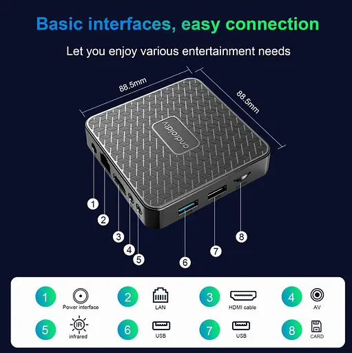 Смарт-телевизор Android 14 SmartTV AndroidTV RK3518 4K/8K, WiFi 6, 4/64GB - фото 10