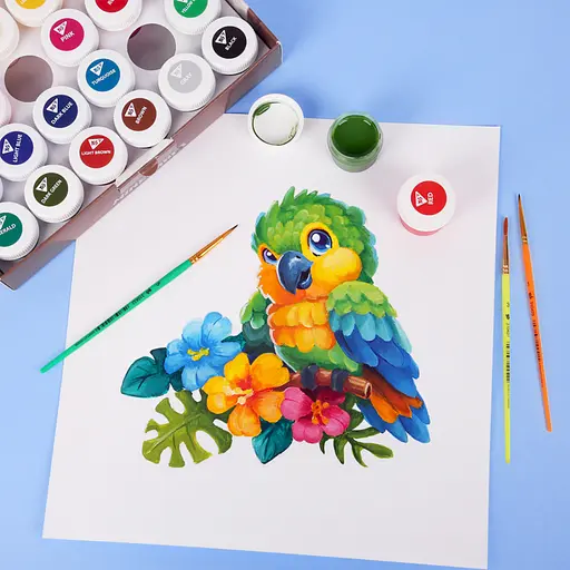 Гуашевые краски Yes Minecraft 24 цветов по 20 мл (230409) - фото 7