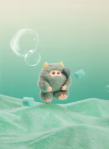 Колекційна м'яка іграшка 10/10 Toys з кільцем Giggle Monster Солодкі мрії (GM9981021) - фото 5