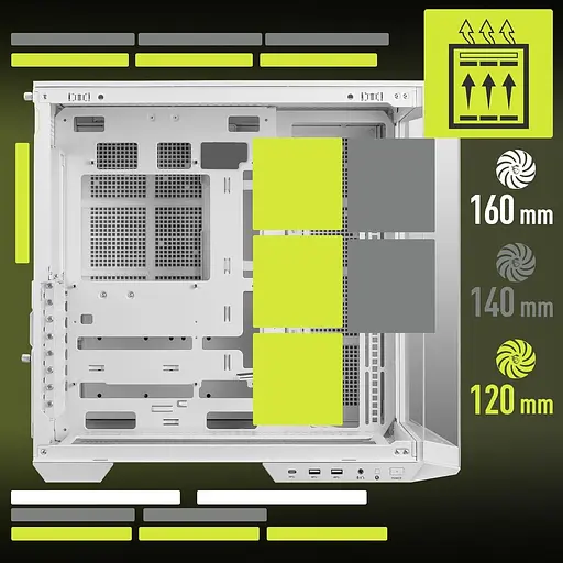 Корпус MSI MAG PANO 100L PZ WHITE (MAG PANO 100L PZ WHITE) без блока питания - фото 9