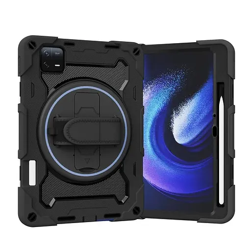 Чохол Rugged 3 Layers броньований протиударний з захистом для Xiaomi Pad 6 / Pad 6 Pro (11") Чорний - фото 3