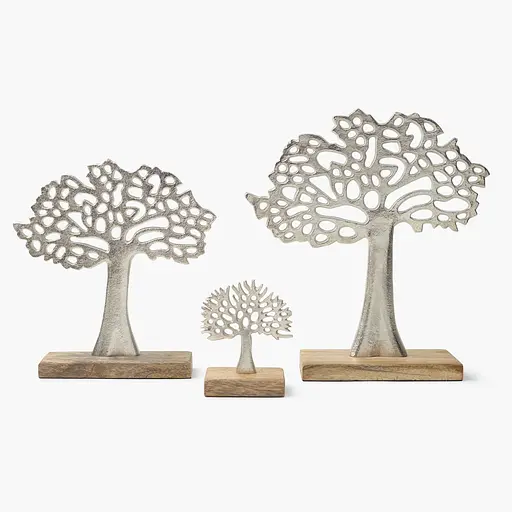 Декор алюминиевый MBM HOME Дерево на подставке серебряный100х50х135 мм (DH-ST-39 S SILVER) - фото 5