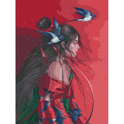 Картина за номерами "Небесна принцеса" ©lesya_nedzelska_art Ideyka KHO4953 40х50 см