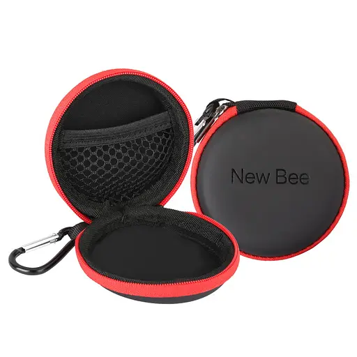 Bluetooth гарнітура New Bee LC-B41 Black з чохлом бездротові навушники з тривалим часом роботи - фото 2