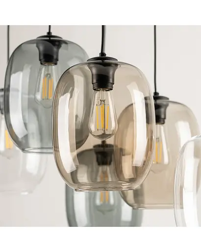 Подвесной светильник TK Lighting 5974 Elio E27 6x15W IP20 Bk - фото 4