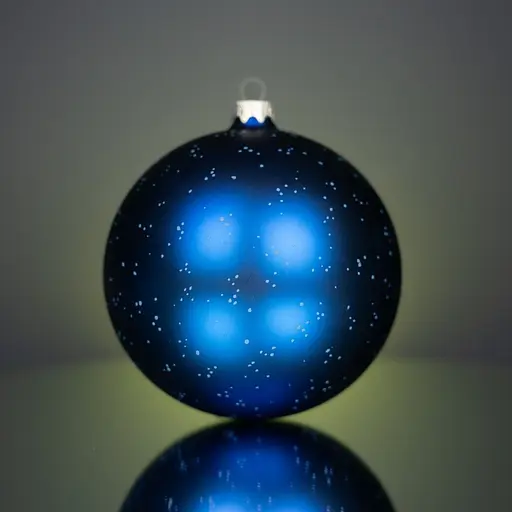 Ялинкова прикраса Різдвяні історії Дівчина-Зима куля скло (4820001154658) - фото 4