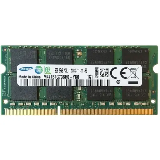 Оперативна пам'ять для ноутбука Samsung SO-DIMM DDR3L 8GB 1600MHz PC3L-12800 1.35/1.5v Б/В