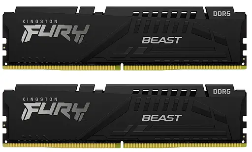 Память для ПК Kingston DDR5 32 ГБ KIT (16 ГБ x 2) 5600 FURY Beast EXPO - фото 1