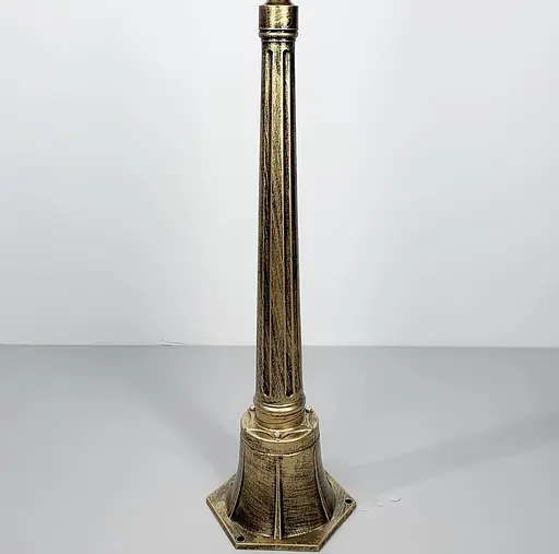 Ніжка до вуличного ліхтаря золотистого відтінку 76 см | Line F | Арт. 900A BG - фото 1