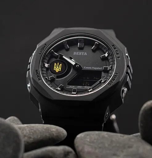 Наручний годинник чоловічий Besta Jocker UA Чорний (3229) - фото 4