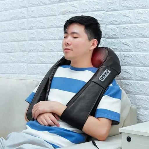 Массажер для шеи, плеч и спины А-785 Черный - фото 6