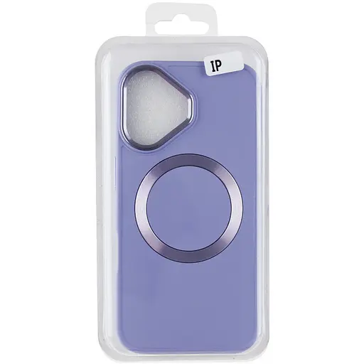 Чохол Epik TPU Bonbon Metal Style with MagSafe для Apple iPhone 16, 6.1 Бузковий/Dasheen - фото 6