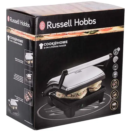 Гриль прижимной Russell Hobbs Cook at Home черный 1800 Вт (17888-56) - фото 10
