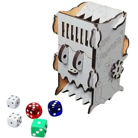 Аксесуар Вежа для кубиків Pandora's Box Studio Нищівник кубиків Mechanical Dice Tower Dice Crusher сірий (LP012-064)