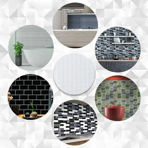 Самоклеящаяся полиуретановая плитка Wall Sticker 235х235х1мм (D) SW-00001940 - фото 5