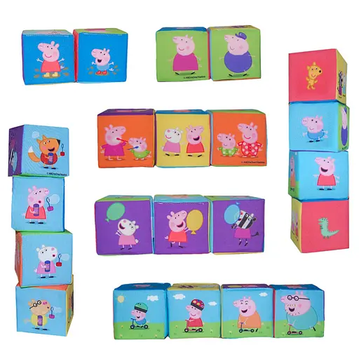 Набор мягких кубиков "Свинка Пеппа" Macik МС 080602-01 - фото 2