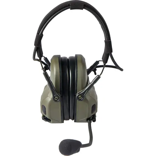Навушники Ops-Core AMP Communication Headset-Connectorized активні верхній тримач Ranger Green - фото 4