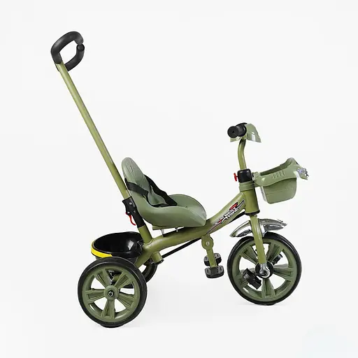 Трехколесный велосипед Best Trike BS-70240 с родительской ручкой и озвучкой зеленый - фото 3