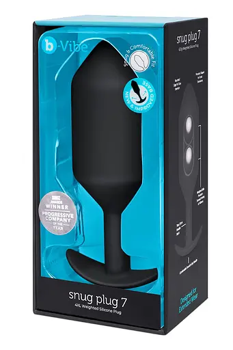 Анальна пробка B-Vibe Snug Plug 7, 18.4 см (чорний) - фото 3