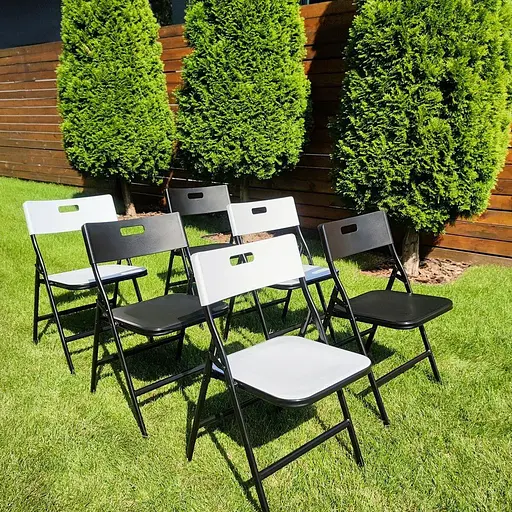 Набор мебели складной Стол и 4 стула с сумкой белый SW-00001540 - фото 9