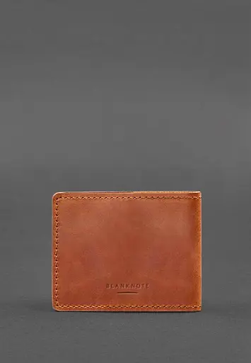 Кожаная обложка для разрешения на оружие светло-коричневая Crazy Horse - фото 5