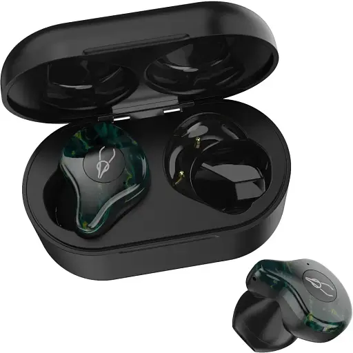 Бездротові Bluetooth навушники Sabbat X12 Ultra Dream Stone з підтримкою aptX чорно-зелені - фото 4