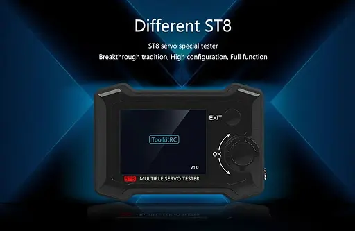 Цифровой сервотестер ToolKitRC ST8 для FPV черный (18763) - фото 5
