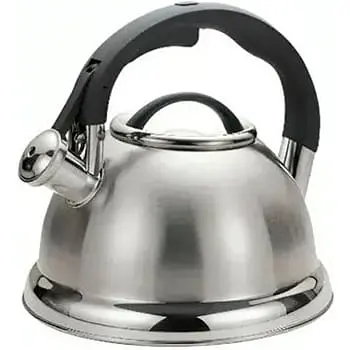 Чайник Edenberg из нержавеющей стали со свистком черная ручка 3 л (EB-1979)