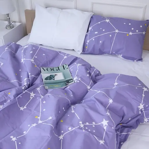 Комплект постільної білизни MirSon 17-4742 Constellation 2x143x210 см - фото 1