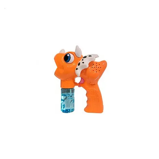 Дитячий генератор мильних бульбашок "Динозавр" Bambi 6267 звук, світло Помаранчевий - фото 1