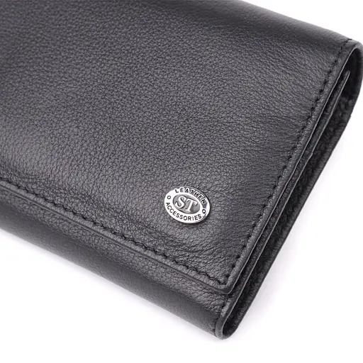 Солідний жіночий гаманець із натуральної шкіри ST Leather 19х9х3 см acs0029653 - фото 5