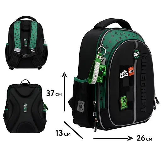 Рюкзак шкільний напівкаркасний YES Minecraft Team S-109 - фото 2