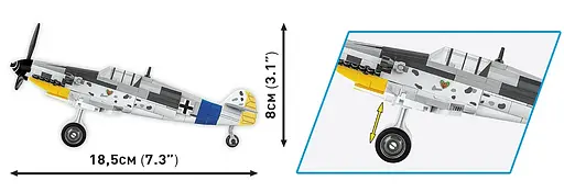 Конструктор дитячий літак Messerschmitt Bf 109 G COBI 5870 - фото 6