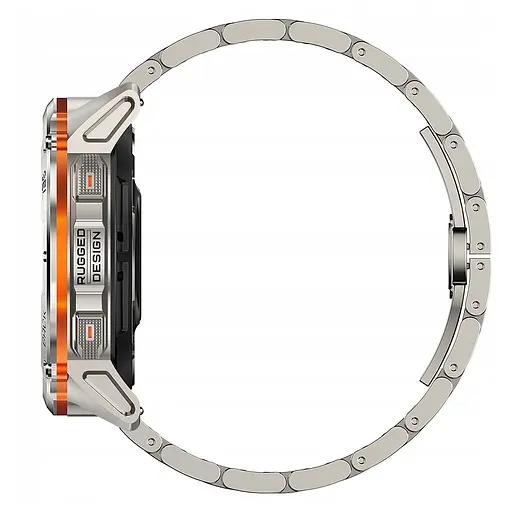 Умные тактические смарт-часы Kospet Tank T3 Ultra 2 модуль GPS Special Edition Два ремешка Silver (18652) - фото 5