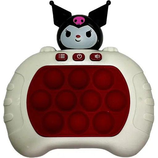 Електронна іграшка Quick Push Pop It із 4 режимами гри бежево-коричнева