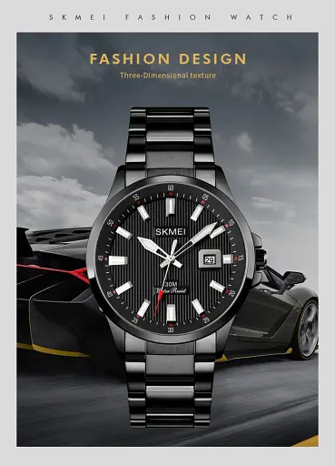 Наручний годинник Skmei 1654 Black, 1654BK (18391) - фото 5