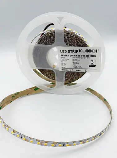LED Стрічка S-TYPE 12W 120LED 3000K 1800LM IP20 24V KLOODI KDS-TYPE-120-12W-3K-24V - фото 1