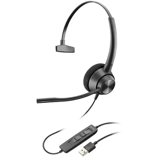 Гарнитура Poly компьютерная моно On-ear EncorePro 310 USB-A всенаправленная черная