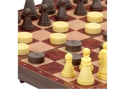 Настольная игра CAYRO Магнитные шахматы-шашки малые (поле 16х16 см) (450) - фото 2