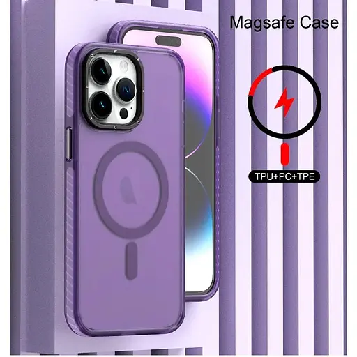 Чехол-накладка DK для Apple iPhone 12 Pro Max MagSafe Composite Matte (deep purple) - фото 2