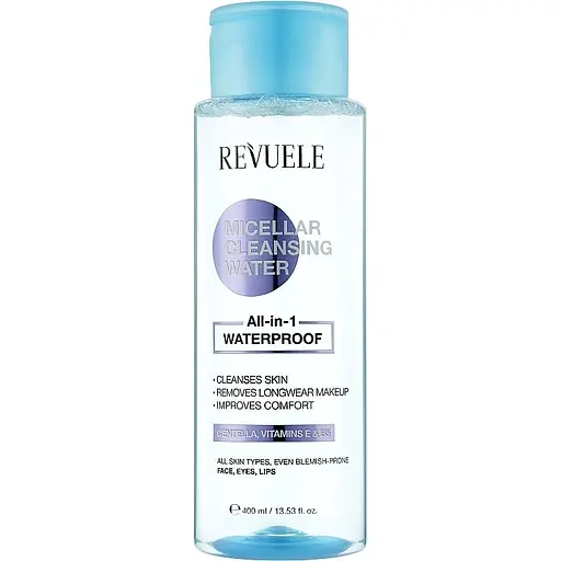 Міцелярна вода Revuele Micellar Cleansing Water All-In-1 для зняття водостійкого макіяжу 400 мл