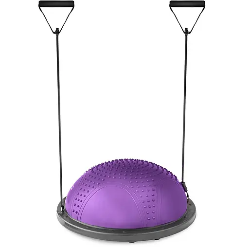 Балансировочная полусфера Hop-Sport HS-MB058B с вкраплениями фиолетовая - фото 6