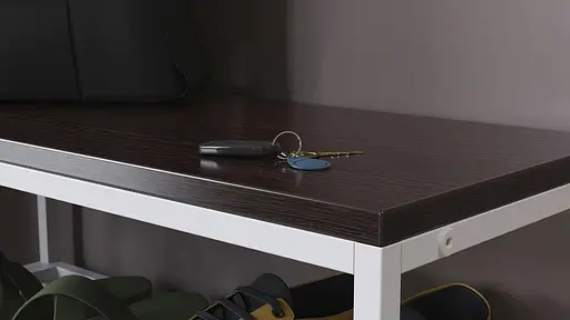 Банкетка универсальная Ferrum-decor Слайм 45x63x26 белый ДСП Венге 16мм (FRD-105510) - фото 4